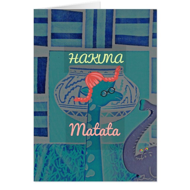 キリンよくはしゃぐアート：アフリカの喜び (正面)