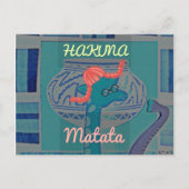 キリンよくはしゃぐアート:アフリカの喜び ポストカード (正面)