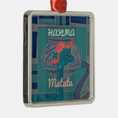 キリンよくはしゃぐアート:アフリカの喜び メタルオーナメント (右)