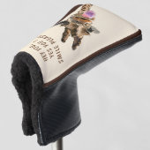 キリンよくはしゃぐゴおもしろいルフヘッドカバーカスタム文字 ゴルフヘッドカバー (3/4 正面)