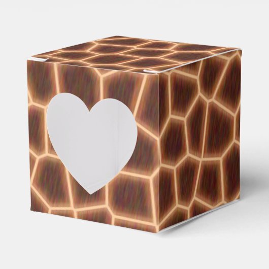 キリンをテーマにしたパーティーの好意ボックス フェイバーボックス (正面サイド)