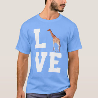 キリンを愛する友達 Tシャツ