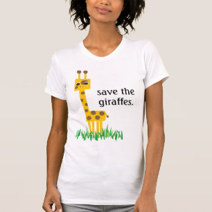 キリンを救って下さい Tシャツ