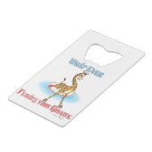 キリンを浮かべるものは何でも クレジットカード栓抜き (正面アングル)