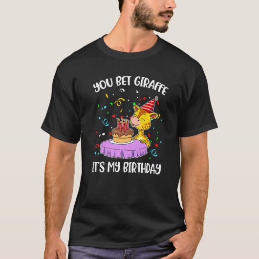 キリンを賭ける私の誕生日1 Tシャツ (正面)
