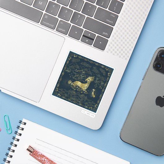 キリンアットレストゴールデンタペストリー シール (ノートパソコンとiPhone)