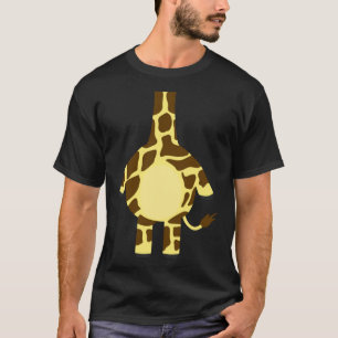 キリンアニマルプリント動物 Tシャツ