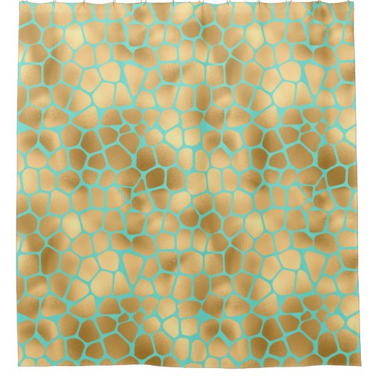 キリンアニマルプリント シャワーカーテン (正面)