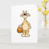 キリンウィズグラス&バッグ カード (黄色い花)