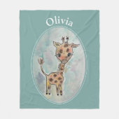 キリンカスタマイズ名 フリースブランケット (正面)