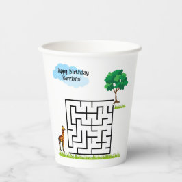 キリンカスタムパズル迷路紙カップ 紙コップ