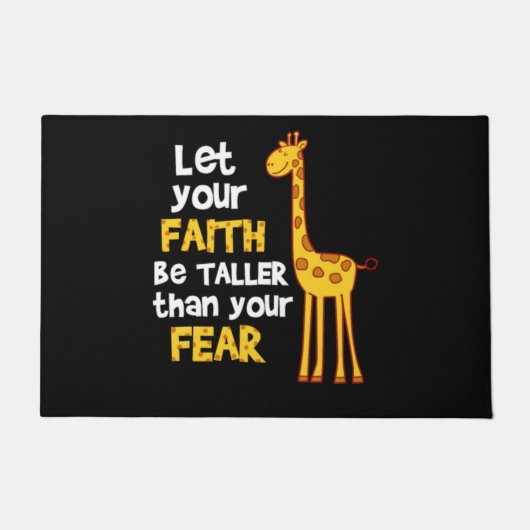 キリンカッコいい贈与品、キリン動物園信仰 ドアマット (正面)