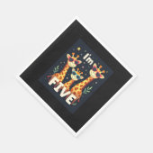 キリンカッコいい5th誕生日パーティー5歳の幼児 スタンダードランチョンナプキン (角)