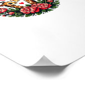 キリンカップルイラスト キリン好き  _4 ポスター (角)