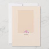 キリンカップル ベビーシャワー招待状 招待状 (裏面)