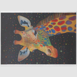 キリンカラフルスキンサークル背景の切り離し 薄葉紙