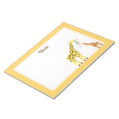 キリンカラフルモンミーとベビーふくらはぎ子供へ ノートパッド (アングル)