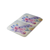 キリンカラフル動物園水彩風呂マット バスマット (アングル)