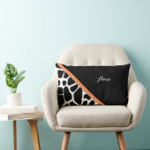 キリンガーリープリントオモダンレンジストライプ ランバークッション (椅子)