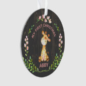 キリンガーリーベビーのかわいい初めてのクリスマス オーナメント (正面)