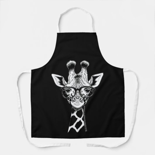 キリンクールグラフィックカジュアルサマーキュイおもしろいアニメーシ エプロン (正面)