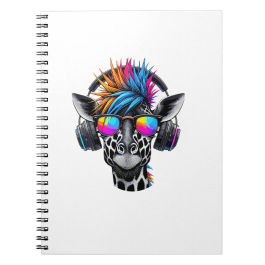 キリンクールサングラスヘッドフォンキリン ノートブック (正面)