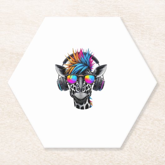 キリンクールサングラスヘッドフォンキリン ペーパーコースター (正面)