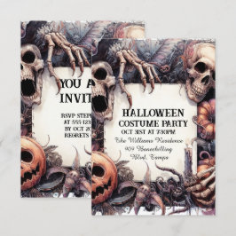 キリングチャーム：カスタマイズ可能なハロウィンパーティーの呼びかけ 招待状