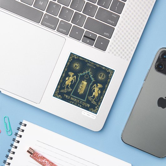 キリンゴールデンタワータペストリーの歩き シール (ノートパソコンとiPhone)