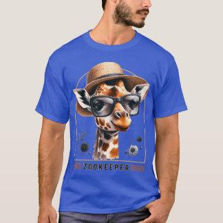 キリンサファリの動物園飼育員 - アート Tシャツ