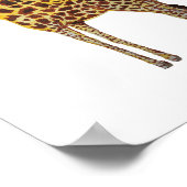 キリンサファリ動物の絵画 ポスター (角)