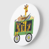 キリンサーカス ラージ壁時計 (傾斜)