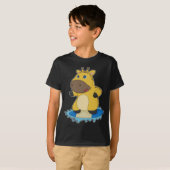 キリンサーファーのサーフボード Tシャツ (正面フル)