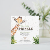 キリンジャングルサファリ ベイビーシャワーパーティ 招待状 (スタンド正面)