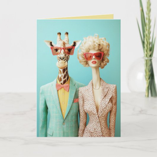 キリンスタイリッシュと女性 招待状 (正面)