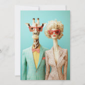 キリンスタイリッシュと女性 招待状 (正面)