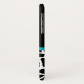 キリンスタイリッシュプリントアンドネームガーリーターコイズボウ Case-Mate iPhoneケース (裏面/左)