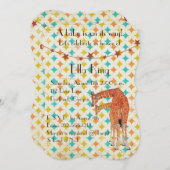 キリンズレトロベビー招待状 招待状 (正面/裏面)