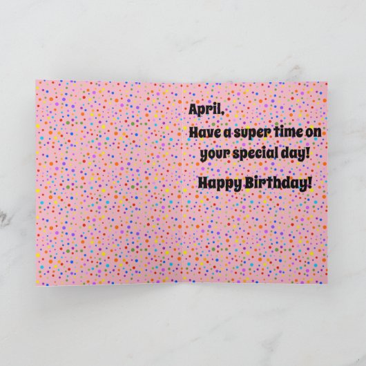 キリンズ誕生日カード カード (内部)