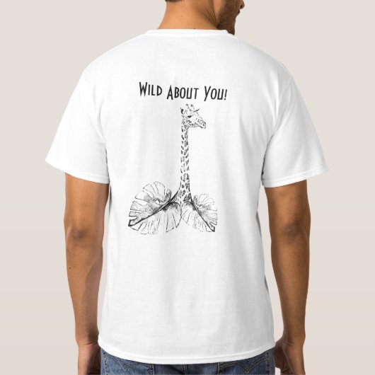 キリンデザインオンオスTシャツ Tシャツ (裏面)