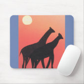 キリンデザイン付きマウスパッド マウスパッド (マウス)