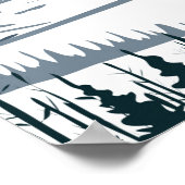 キリントンスキーエリアウィンターバーモントヴィンテージ ポスター (角)