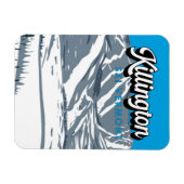 キリントンスキーエリアウィンターバーモントヴィンテージ マグネット (横)