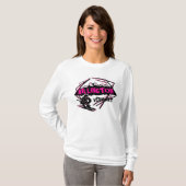 キリントンバーモントピンクブラックスキーロゴフード付きスウェットシャツ Tシャツ (正面フル)