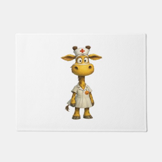 キリンナース漫画 – お洒落 Healthcare Hero ドアマット (正面)