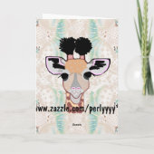 キリンハッピーバースデーかわいこちゃん! カード (裏面)