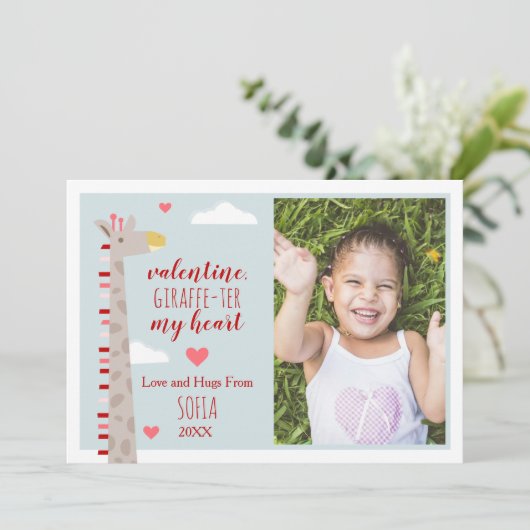 キリンハートかわいいプリンのバレンタイン写真 (スタンド正面)