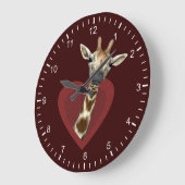 キリンハート ラージ壁時計 (傾斜)