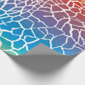 キリンパターン色の背景 ラッピングペーパー (角)