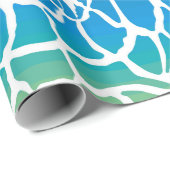 キリンパターン色の背景 ラッピングペーパー (ロールコーナー)